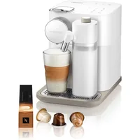 Espresso Machine With Milk Frother Coffee Capsules Maker Italian Capsule Kitchen Appliances Home, Fresh White 1