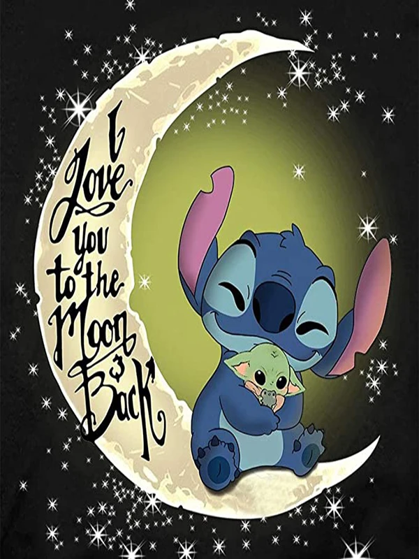 Disney Cartoon Stitch Diamond Painting Lilo&Stitch Series Round Diamond Drill Mosaic Home Decor Children's Gift 