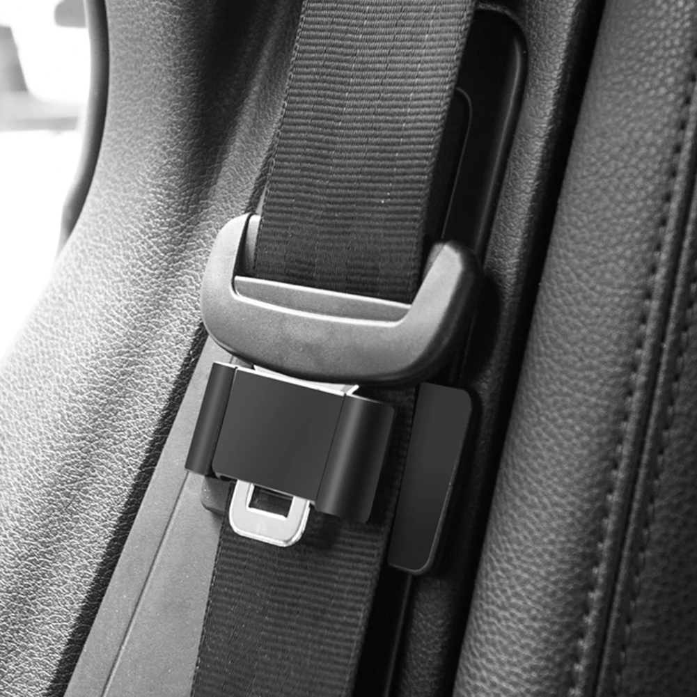 CarSeatBeltPositionerBlackSeatBeltHolderFastenerCarbonFiber