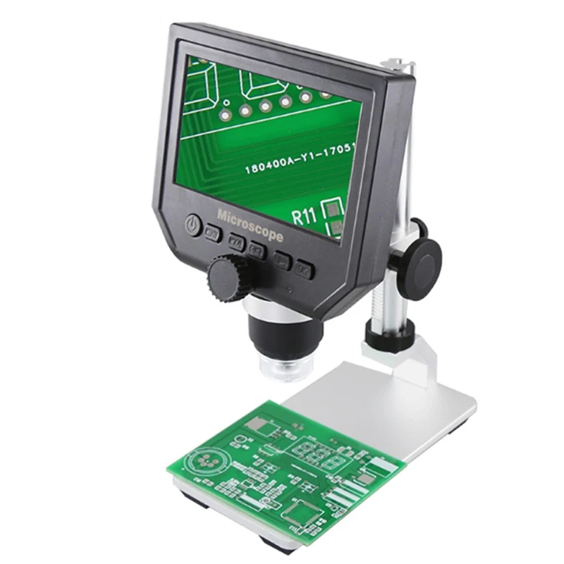 

BEST Portable 600X Digital USB Charging Magnifier Al-alloy Stent 4.3" LCD Electron HD Video Microscopes Camera Digital Repair