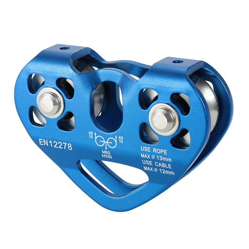 

Outdoor Climbing Lifting Transportation Mountaineering Pulley Heart Shape Double Pulley