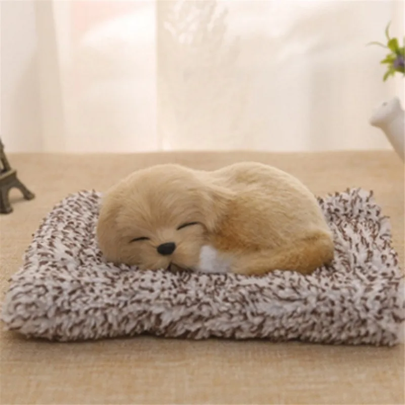 Charming Plush Puppy Ornament for Home and Car Decoration