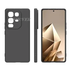 Enhanced Back Ring Holder Bracket Phone Case with TPU Soft Silicone Cover for Note 50s 5G (Black TPU Case)