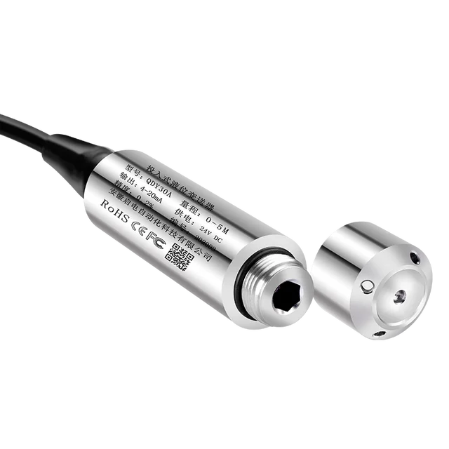 Submersible 4-20mA RS485 เครื่องส่งสัญญาณระดับของเหลวถังน้ํา Sensor Transducer QDY30A 2