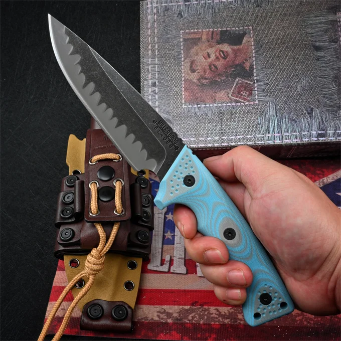 

Ztech Miller Bros.BIsdes M35 нож для фруктов Z-износостойкое стальное лезвие 60-61HRC Твердость G10 Ручка уличный кемпинг карман для самообороны