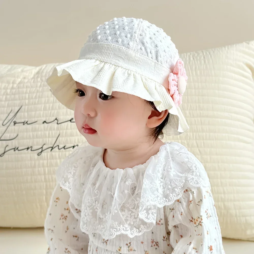 New Born Baby Girl Summer Cap In Beautiful Flowers Print main image 0