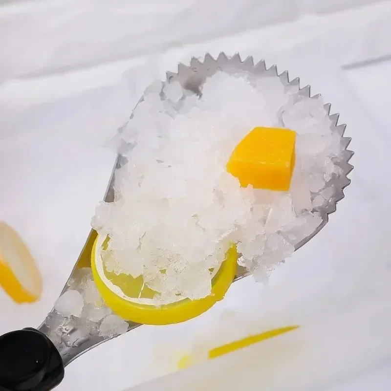 Manual Pumpkin Corer Spoon Type Pumpkin Separator Stainless Steel Spoon Ice Breaking Tool