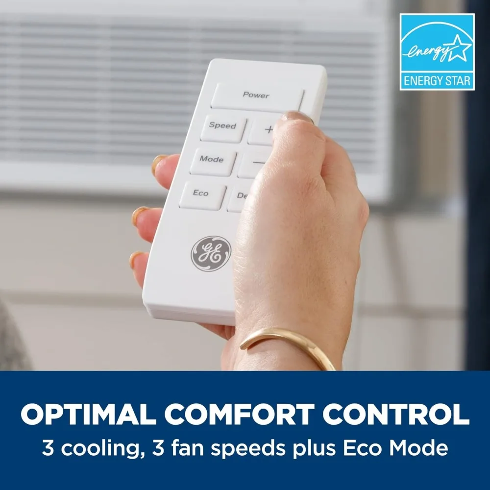 Window Air Conditioner 8000 BTU, Wi-Fi Enabled, Energy-Efficient Cooling for Medium Rooms, 8K BTU Window