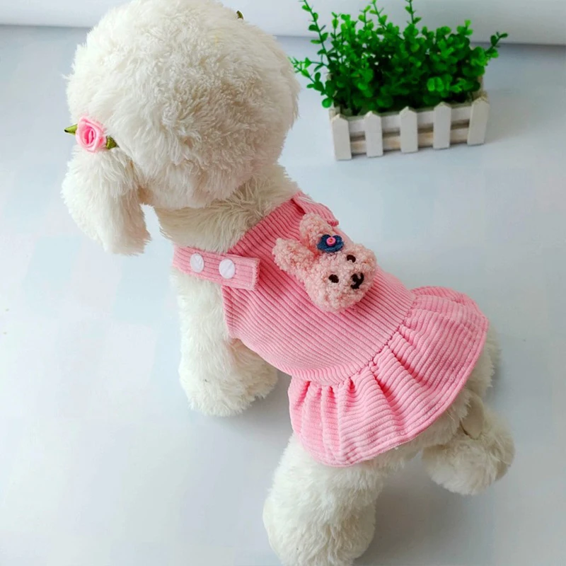 

Corduroy Suspender Skirt for Dogs Cat Pet Cute Corduroy Clothes Lovely Plush Rabbit Puppy Kitten Chihuahua Pomeranian Skirt