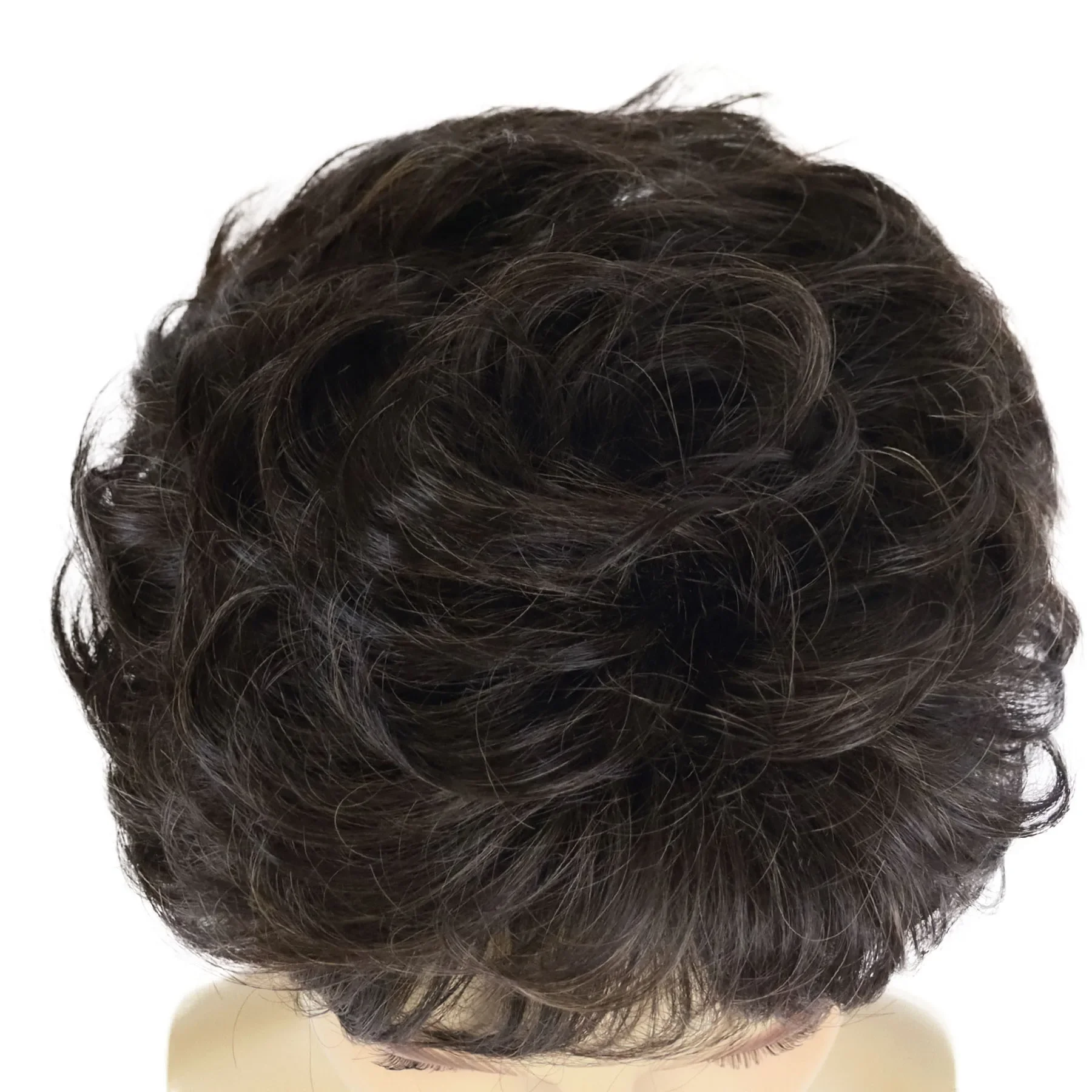 GNIMEGIL Synthetic Male Curly Wigs Short Haircuts Brown Color Hair with Bangs Fashion Hairstyles Handsome Wigs Cosplay Daddy Wig