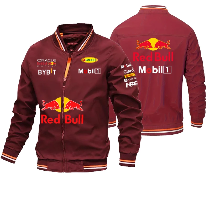 Red Bull Autumn Winter Golf Men's Bomber Casual Windbreaker