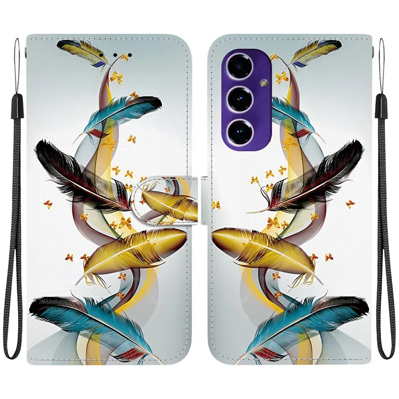 Flip Wallet Leather Case with Magnetic Stand and Cute 3D Pattern