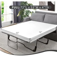 4Inch Memory Foam Sofa Bed Replacement Mattress for Full Size Sleeper Sofa & Couch Beds 2