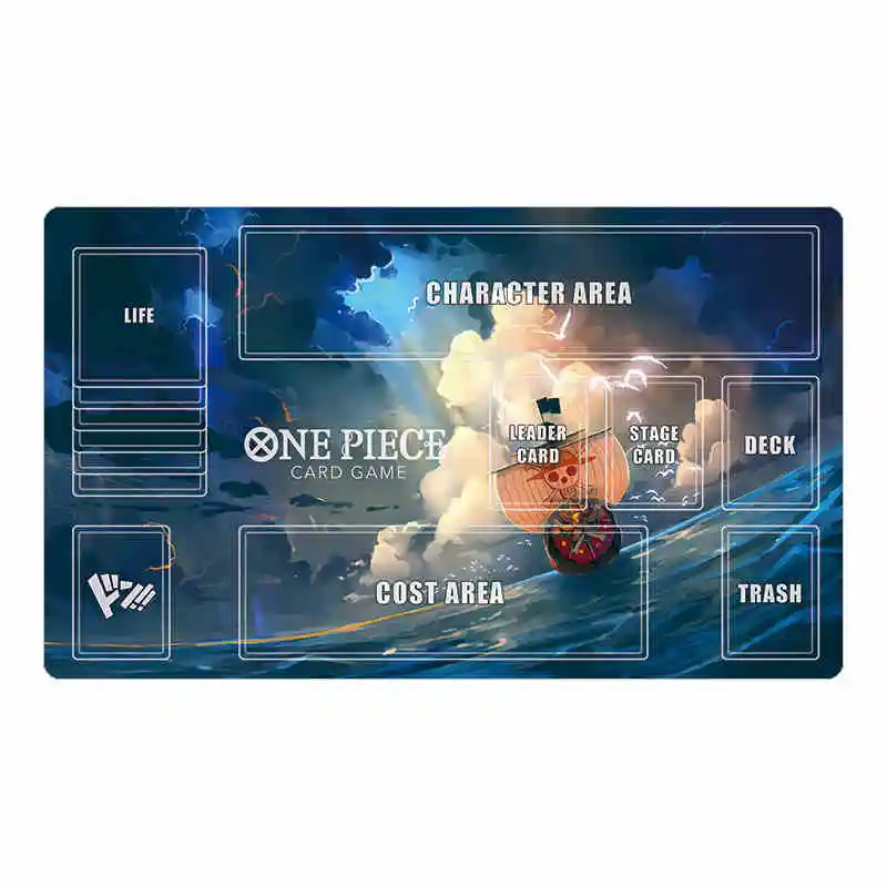 60*35*0.3Cm Diy One Piece Luffy Ace Zoro Dedicated Game Card Mat OPCG Battle Game Anime Lock The Edge Table Mat Gift Toys