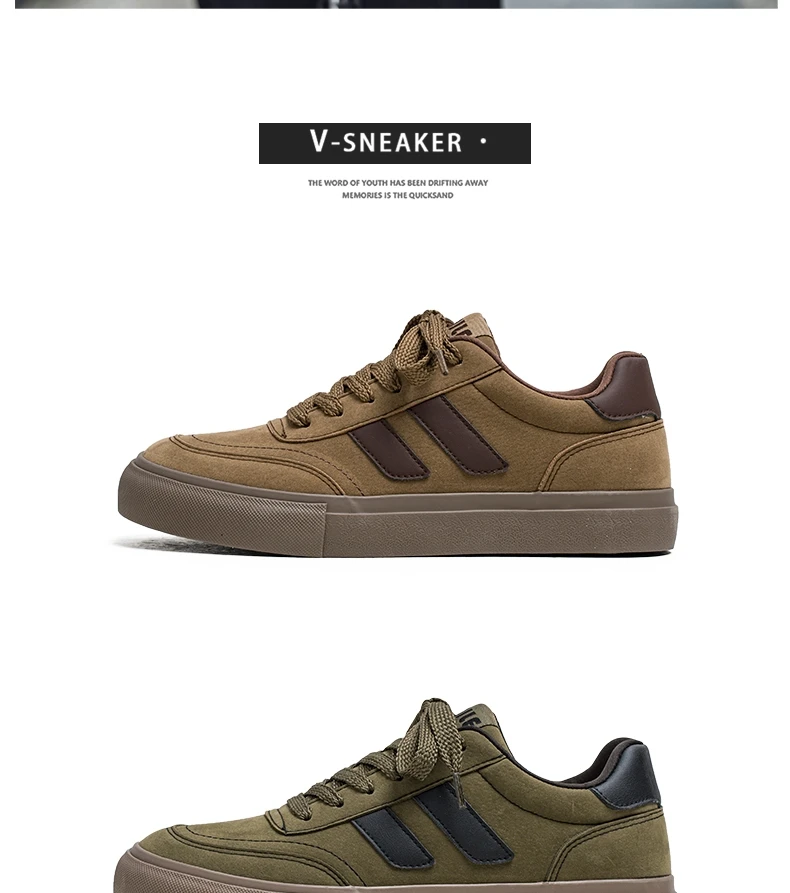 Description Picture 5 of itemVintage Men's Skateboard Shoes Fashion Casual Comfortable Suede Vulcanized Shoes For Men Original Classic Designer Sneakers Men