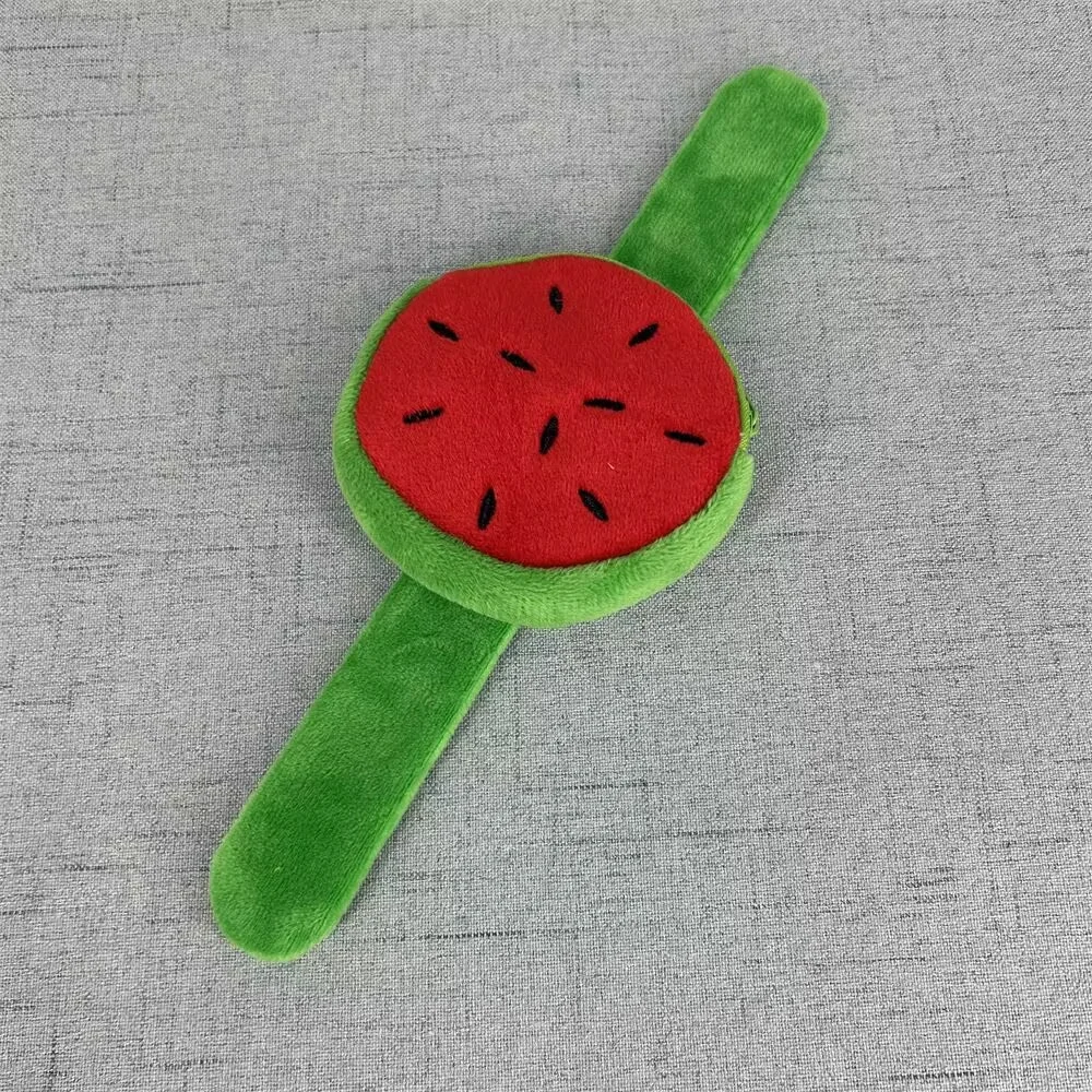 30개입 8CM 플러시 동전 지갑 가방 파우치, 과일 동전 가방, 손목 밴드 플러시 지갑
