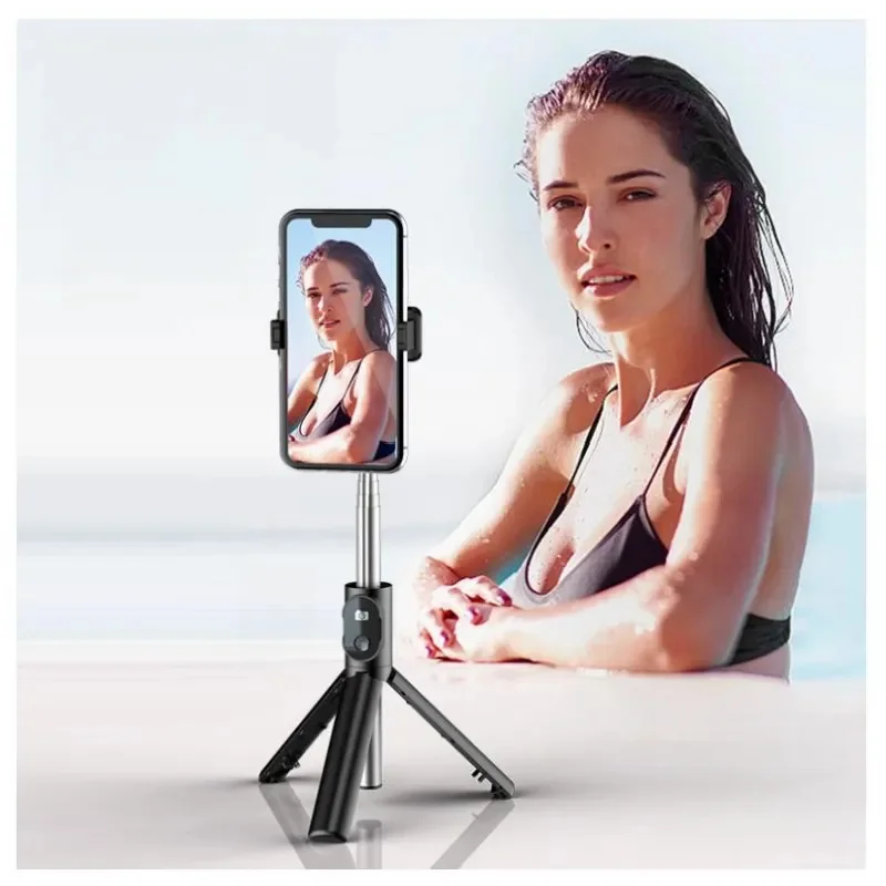 Selfie Stick Phone Tripod with bluetooth Wireless Remote Portable Extendable Tripod holder Stand 360 Rotation Compatible for ios
