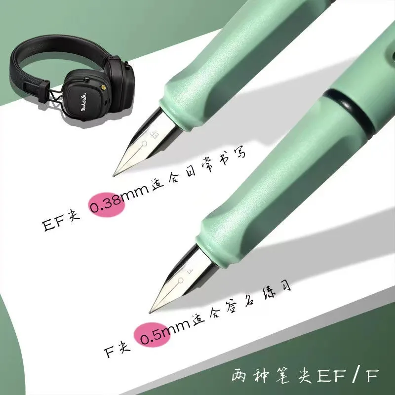 자세 교정 플라스틱 만년필, 프로스트 블루 레드 그린 EF F 펜촉 문구, 사무실 학교 용품, 필기 선물, M20