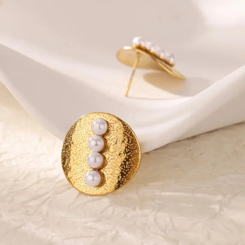 Minimalist Stainless Steel Earrings Gold Jewelry