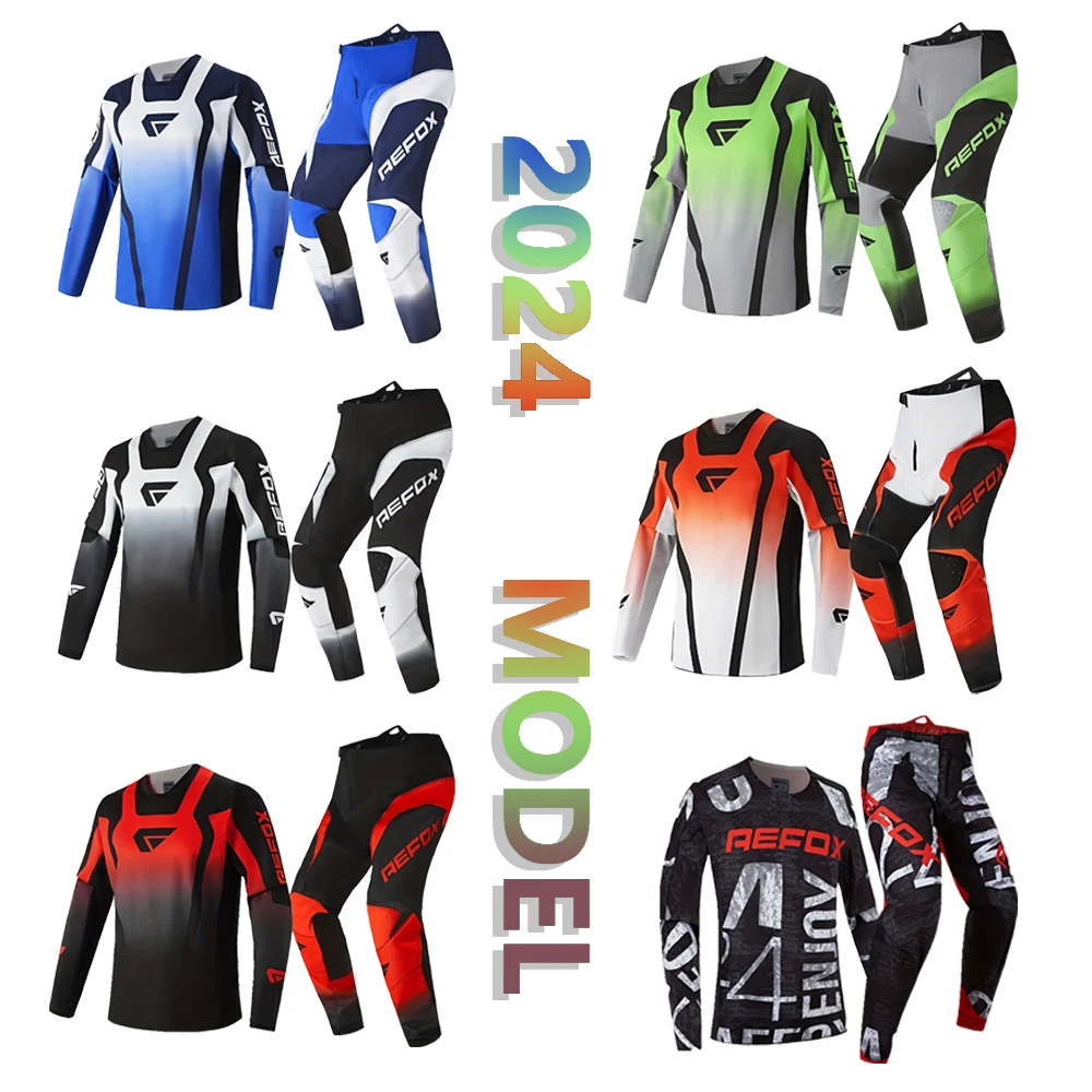 AEFOX New Breathable Riding Set Mountain Off-road Racing Suit Anti Fall Rally Motorcycle Suit Bicycle Adult Set