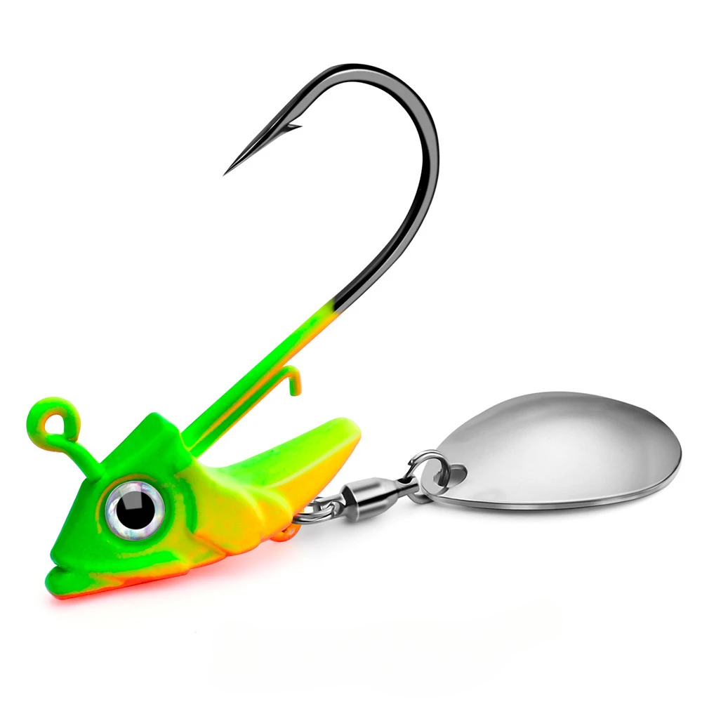 

Premium Fishing Lures with Hooked Fish Head and Soft Bait Weighted Bottom Hook 7g 10g 15g Fishing Tackle Fishing Lure Set