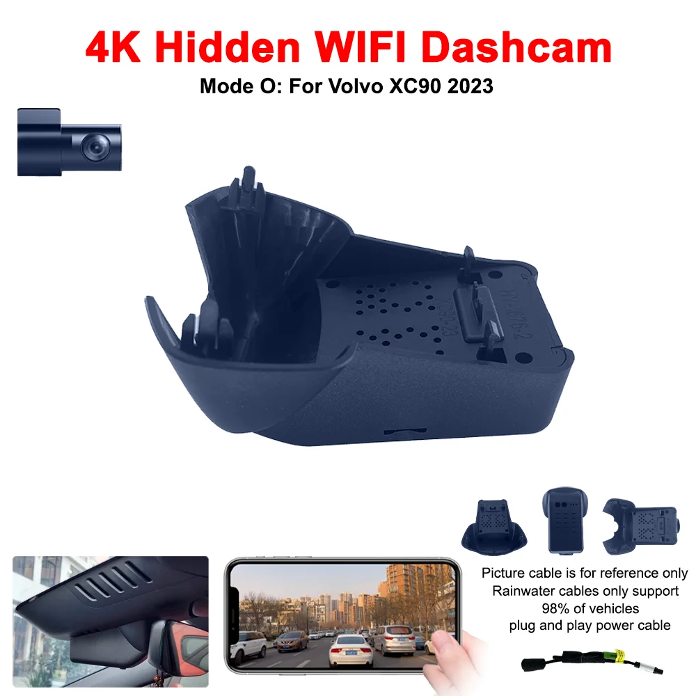 Für volvo xc90 vorne und hinten 4k Dash Cam für Auto kamera Recorder ...