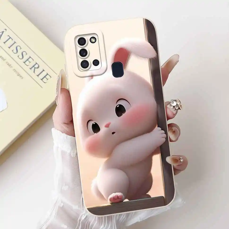 Chic Love Bow Rabbit Soft Silicone Phone Case Cover