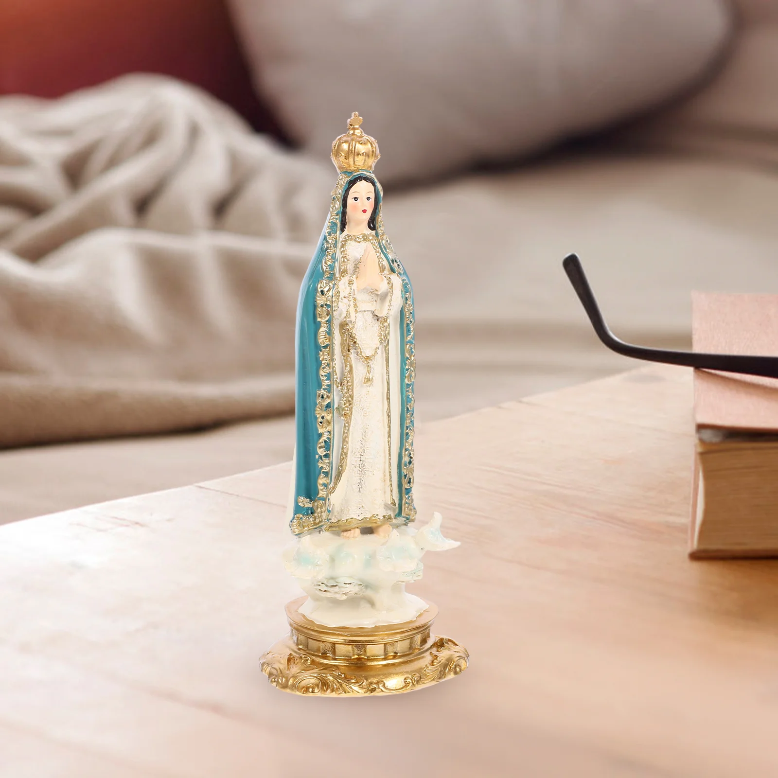 

Saint Statue Ornaments Religious Decor Decorate House Decorations for Home Resin