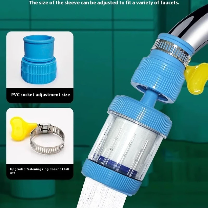 Water Faucet Household Kitchen Home Faucet 360° Rotation Mini Kitchen Tap Water Clean Purifier Filter Filtration Cartridge