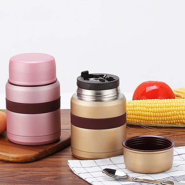 Lunch Box Thermos Stainless Steel Vacuum Food Container Flask Straight Mug  1000