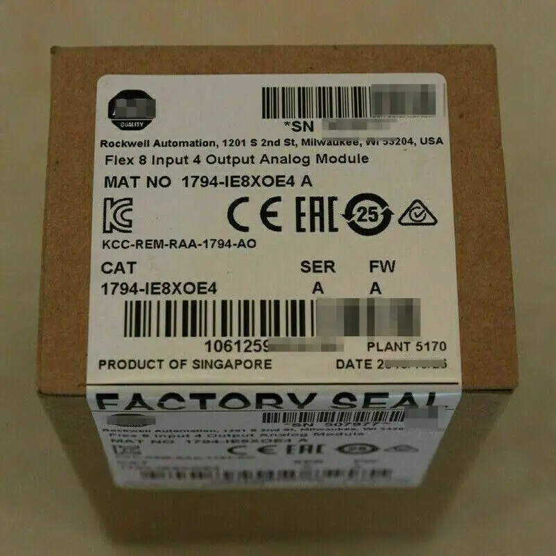 

New Sealed 1794-IE8XOE4 /A Flex 8 Input 4 Output Analog Module 1794IE8XOE4