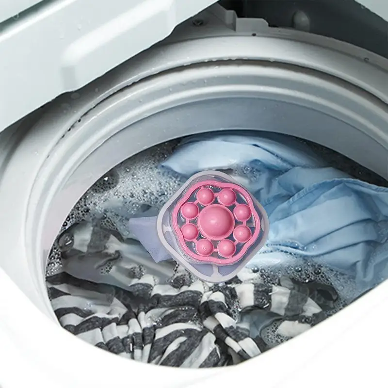 1PC Laundry Washing Machine Filter Remove Dirty Hair Mesh Yarn Laundry Reusable Ball Pet Furs Lint Hair Catcher Clothe Cleaning