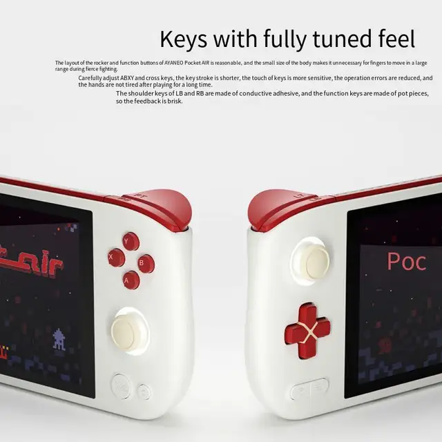 Ayaneo Pocket Air Retro Handheld-Konsole DDR5 RAM 8G 12G SSD 256G 