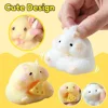 Children Mini Squishy Hamster Toy with Cheese Cute Funny Stress Reliever Decompression Fidget Toys for Teens Kids Gifts 3
