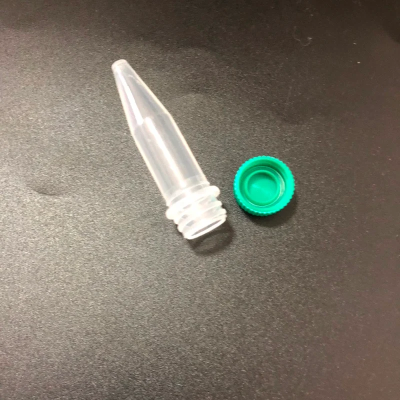 500Pcs/Lot 1.5ml 10&times;45mm Plastic Cryogenic Vials Screw Cap Sharp Bottom Centrifuge Tube Laboratory Cryovial With Seal Ring