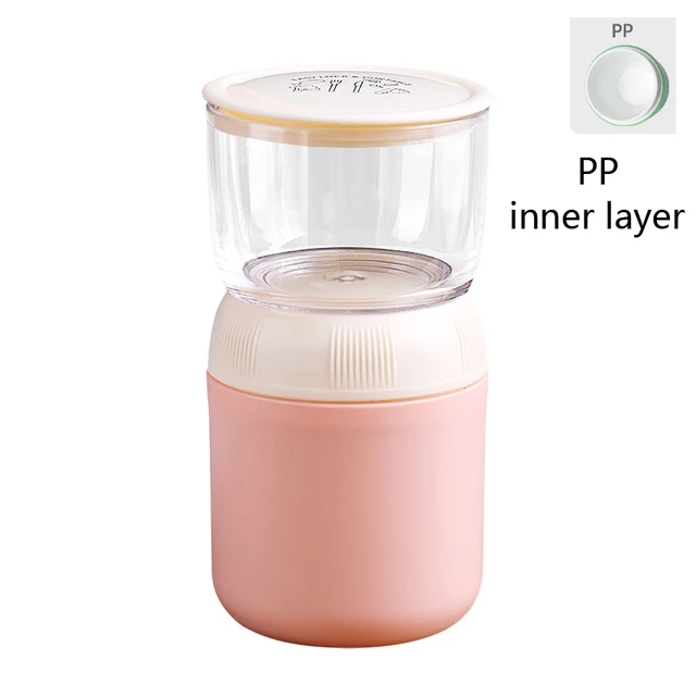 Bärbar frukost Havregryn spannmål Nötter Yoghurt Salladsbehållare Set med lock Sked Snackkopp Bento Mat Soppskål Kök Lunchlåda_voghion.com