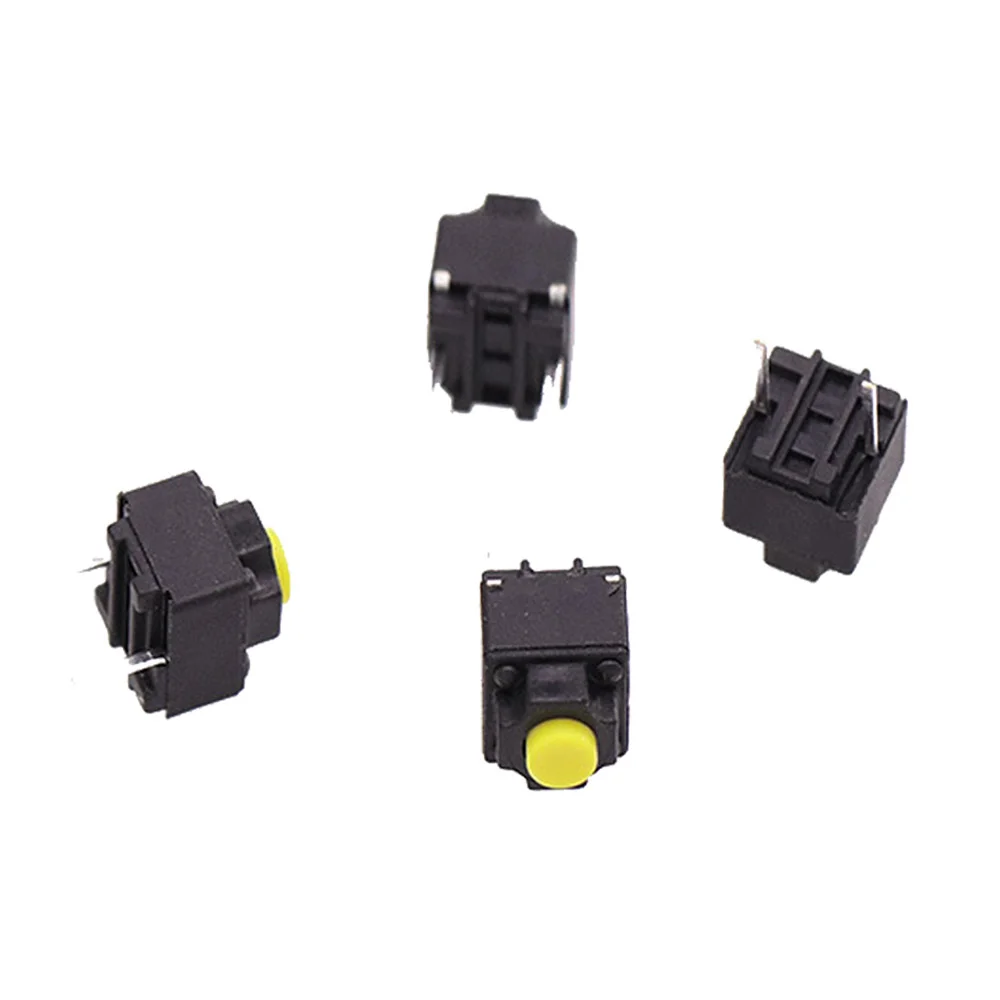 

100PCS DC12V 50mA Mute Button 6*6*7.3mm Silent Switch Wireless Mouse Wired Mouse Button Micro Switch Yellow Push Button Switch