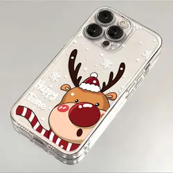 Festive Christmas Elk and Snowman Santa Claus Phone Case Cover for OPPO F11 (T-188T5251A1)