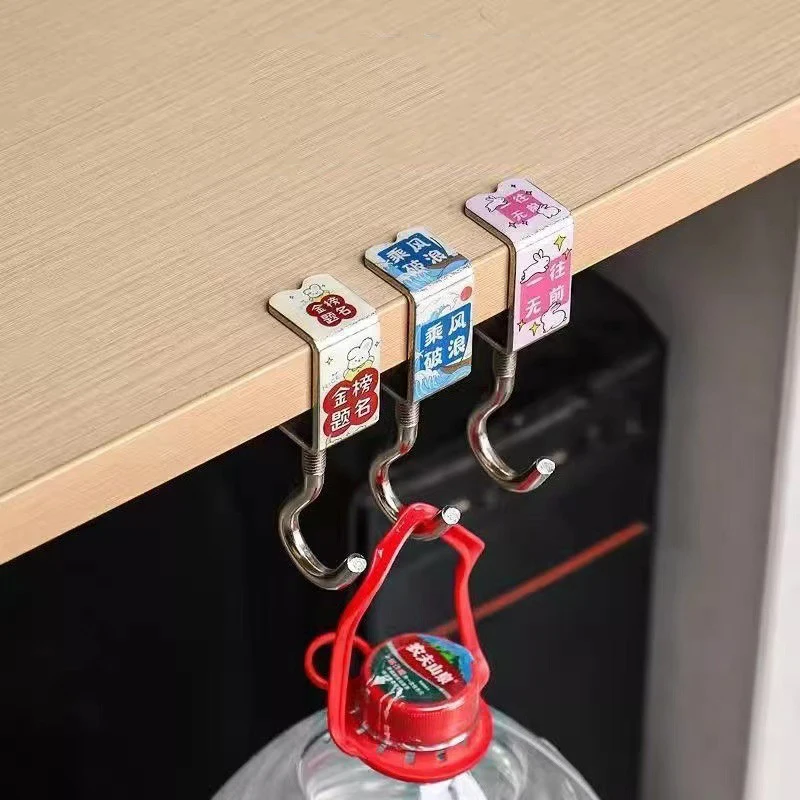 Nette Tragbare Tasche Haken Cartoon Metall Tisch Seite Tasche Rack Tasche Haken Aufhänger Handtasche Halter Tisch Haken Büro Schreibtisch Zubehör – Detail 7