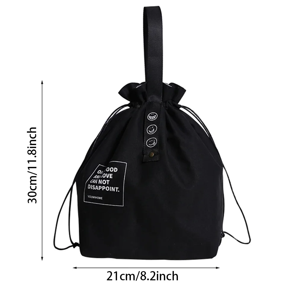 Canvas Lunch Bag Handbag Outdoor Portable Picnic Dinner Container School Fresh Keeping Food Storage Used For Picnics And Travel lunch bag