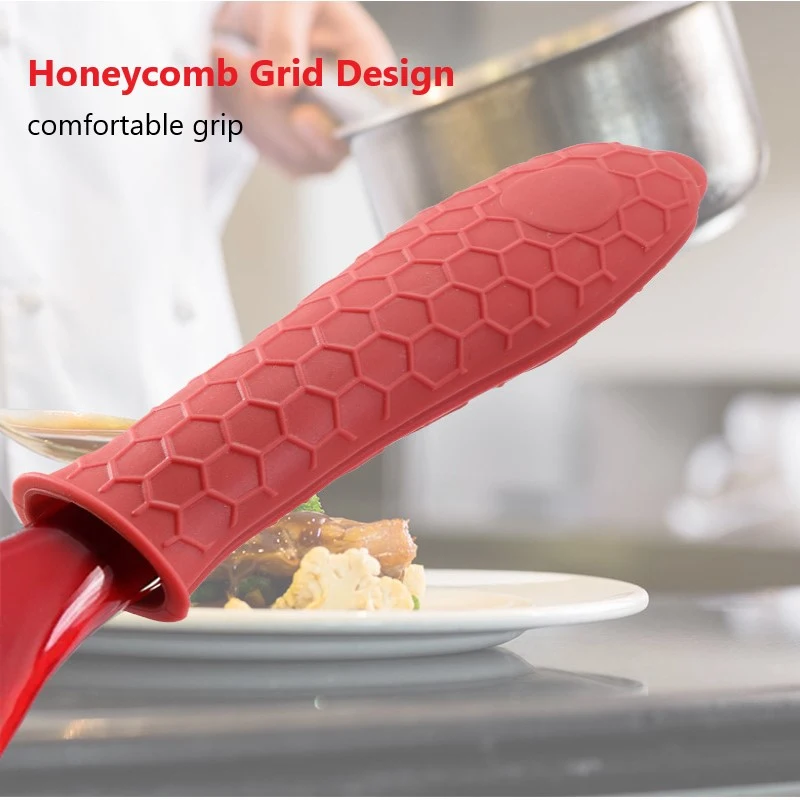 Pot Handle Cover Cast Iron Skillets Easy To Install And Remove Innovative Non-slip Grip Handle Holder for Pots And Pans Silicone