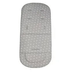 Deluxe Soft Baby Stroller and High Chair Cushion Pad (Grey star)