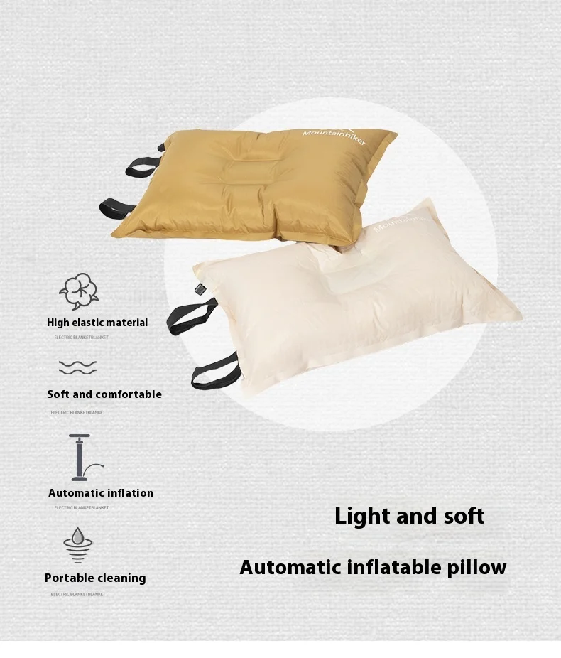 Description Picture 2 of itemMountainhiker 2024 New Arrival Inflatable Pillow Ultralight Hiking Sleep Air Pillow Self Inflating Pillow Travel Camping Pillow
