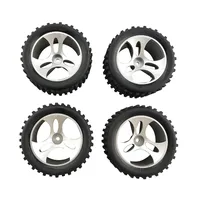 4PCS Tires Are Used For Wltoys A959 RC Off-Road Vehicle，4WD Spare Wheel Part A959-01 1