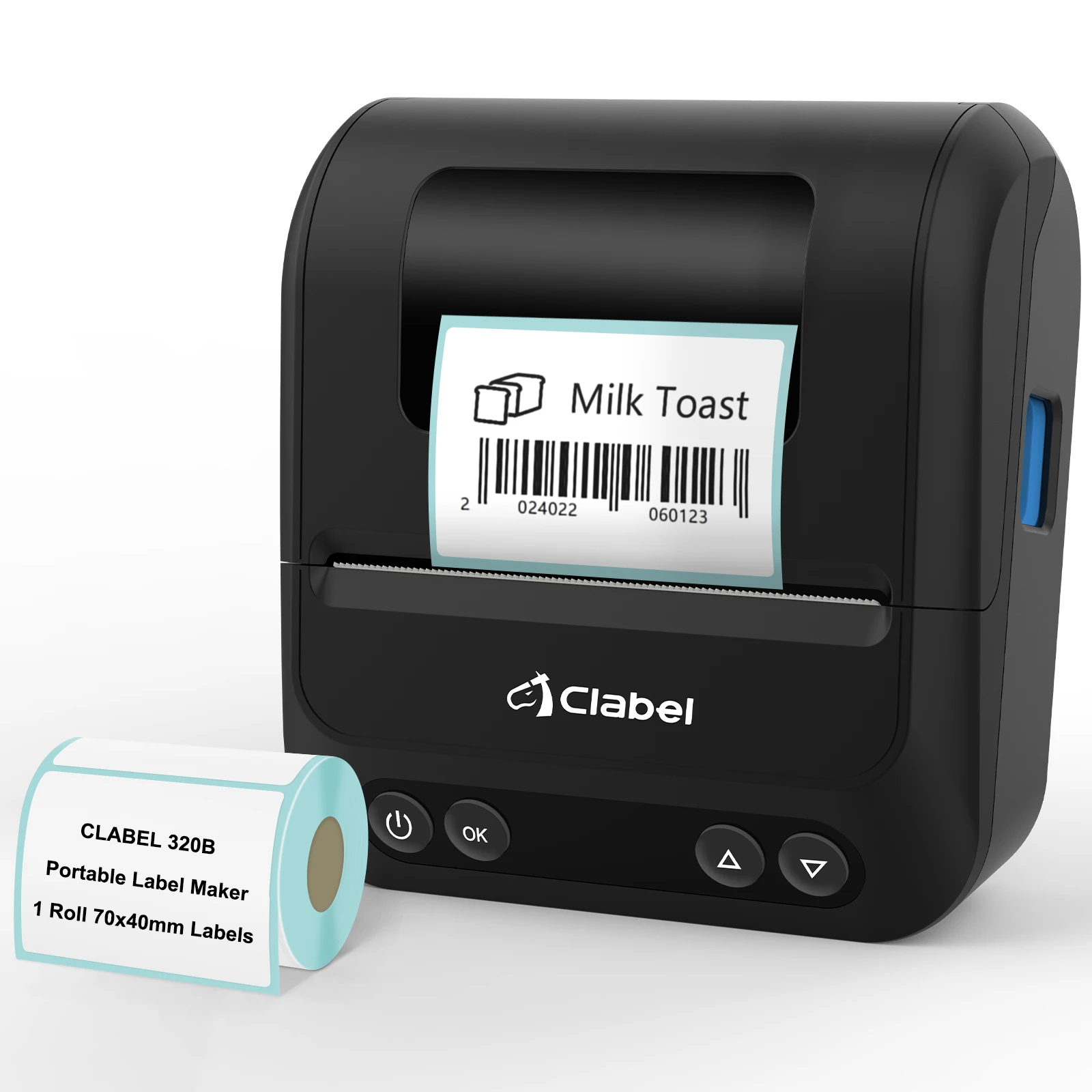 K30f Direct thermal label printer portable takeaway wireless handheld small note printer Blue tooth takeaway label