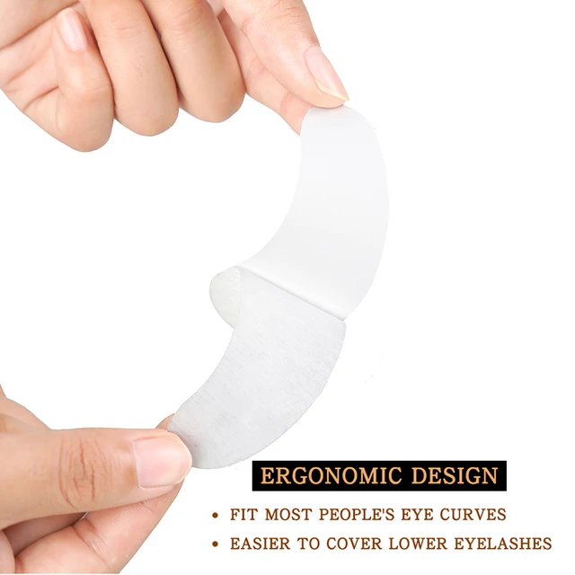 25/50/100Pairs Eye Patches Under Eyelash Pads for Building Hydrogel Paper Patches Lint Free Stickers for False Eyelashes LAUKISS 4