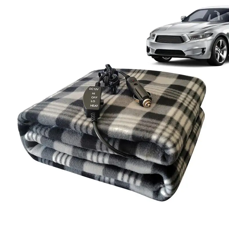 HeatedBlanketForCar12VoltTravelPortableHeatedBlanketFor