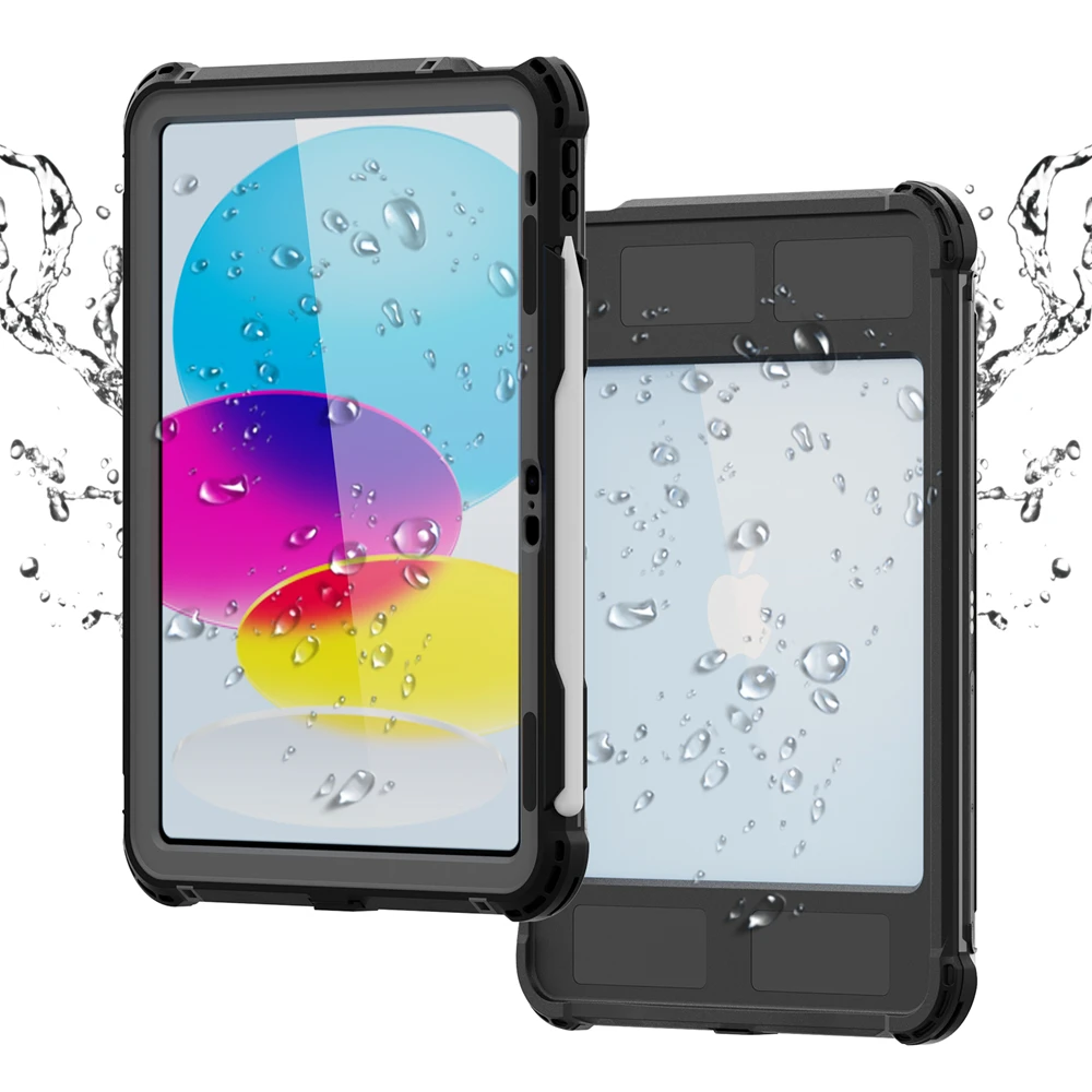 Estojo Impermeável para Ipad Capa de Resistência ao Choque Pro 11 Air 10.9 Pro 12.9 Mini 10.2 8th 9th 9.7 2023 2023