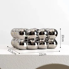  Tissue Box Cover Decorative Facial Tissue Holder Case Container for Bedroom Tissue Box Holder Covers Rectangular Ceramic 