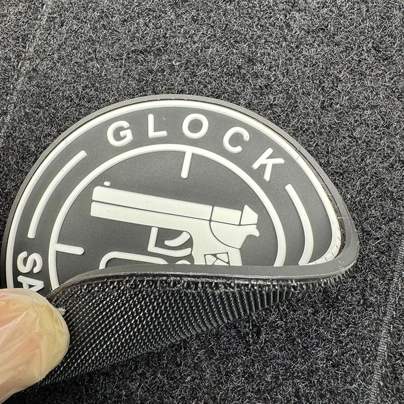 GLOCK PVC Hook and Loop Patches SAFE ACTION PISTOLS Morale Badge Tactical Armband Outdoor Equipment Backpack Stickers images - 6